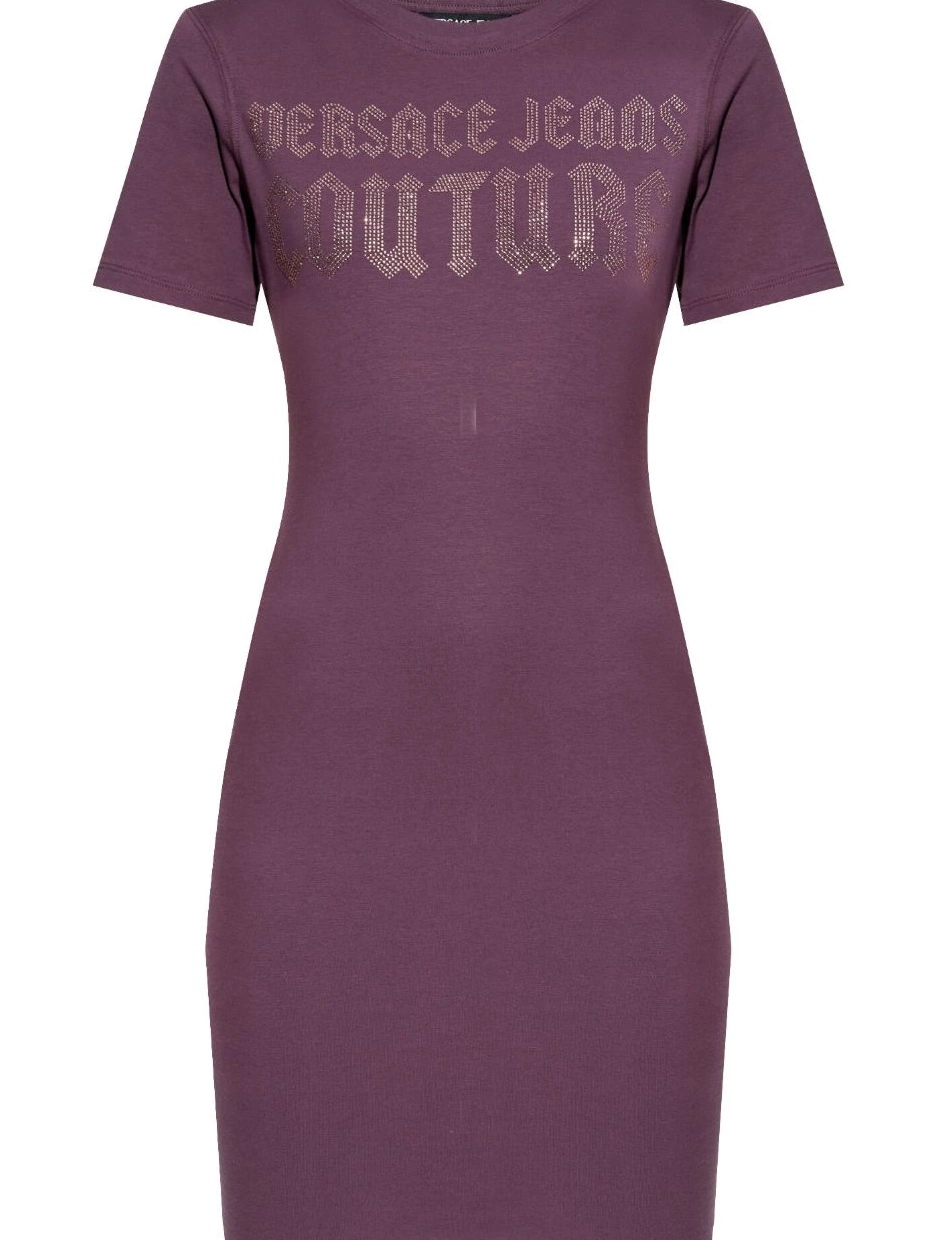 Cheap dress Couture Women T-shirt Jeans Versace logo-embellished 0727